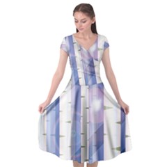 Birch Tree Forest Digital Cap Sleeve Wrap Front Dress by Mariart