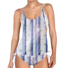 Birch Tree Forest Digital Tankini Set by Mariart