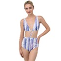 Birch Tree Forest Digital Tied Up Two Piece Swimsuit View1