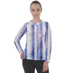 Birch Tree Forest Digital Women s Long Sleeve Raglan Tee