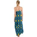 Geometric Abstract Diamond Cami Maxi Ruffle Chiffon Dress View2