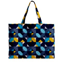 Geometric Hypnotic Shapes Zipper Mini Tote Bag by tmsartbazaar