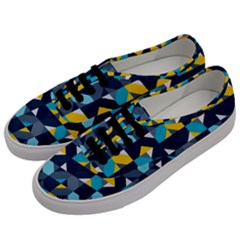 Geometric Hypnotic Shapes Men s Classic Low Top Sneakers by tmsartbazaar