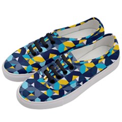 Geometric Hypnotic Shapes Women s Classic Low Top Sneakers by tmsartbazaar