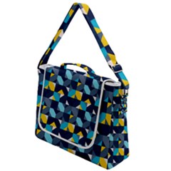 Geometric Hypnotic Shapes Box Up Messenger Bag by tmsartbazaar