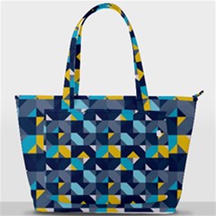 Geometric Hypnotic Shapes Back Pocket Shoulder Bag  by tmsartbazaar