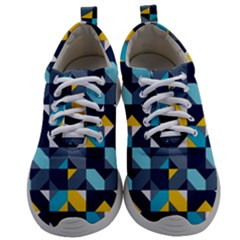 Geometric Hypnotic Shapes Mens Athletic Shoes by tmsartbazaar