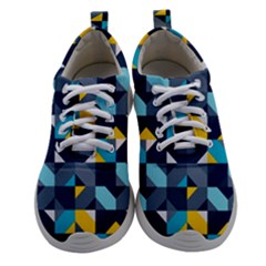 Geometric Hypnotic Shapes Athletic Shoes by tmsartbazaar