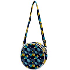 Geometric Hypnotic Shapes Crossbody Circle Bag