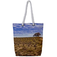 Patagonia Landscape Scene, Santa Cruz - Argentina Full Print Rope Handle Tote (small) by dflcprintsclothing