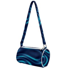 Blue Wavy Mini Cylinder Bag