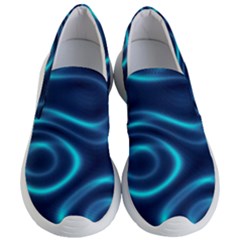 Blue Wavy Women s Lightweight Slip Ons by Sabelacarlos