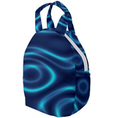 Blue Wavy Travel Backpacks by Sabelacarlos