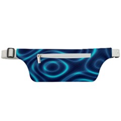 Blue Wavy Active Waist Bag by Sabelacarlos