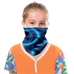 Blue Wavy Face Covering Bandana (kids)