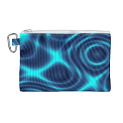 Blue Wave 2 Canvas Cosmetic Bag (large)