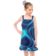 Blue Wave 2 Kids  Overall Dress by Sabelacarlos