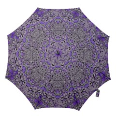 Floral Wreaths In The Beautiful Nature Mandala Hook Handle Umbrellas (medium) by pepitasart