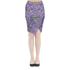 Floral Wreaths In The Beautiful Nature Mandala Midi Wrap Pencil Skirt by pepitasart