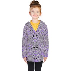 Floral Wreaths In The Beautiful Nature Mandala Kids  Double Breasted Button Coat by pepitasart