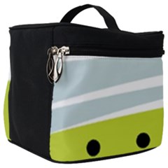 Mixed Polka Dots And Lines Pattern, Blue, Yellow, Silver, White Colors Make Up Travel Bag (big) by Casemiro