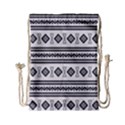 Black And White Aztec Drawstring Bag (Small) View1