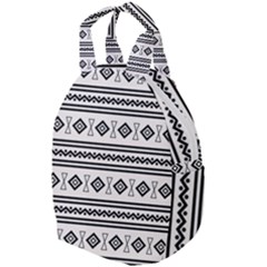 Black And White Aztec Travel Backpacks by tmsartbazaar