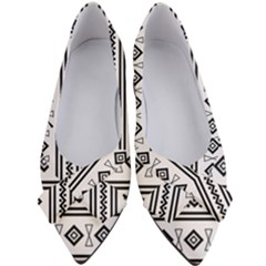 Black And White Aztec Women s Bow Heels by tmsartbazaar