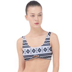 Black And White Aztec The Little Details Bikini Top by tmsartbazaar