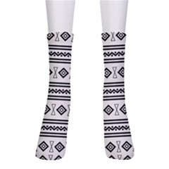 Black And White Aztec Men s Crew Socks by tmsartbazaar