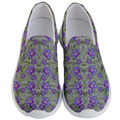 Flowers Everywhere And Anywhere In A Collage Men s Lightweight Slip Ons by pepitasart