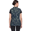 Neon Silhouette Leaves Print Pattern Women s Puffer Vest View2