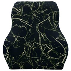 Neon Silhouette Leaves Print Pattern Car Seat Velour Cushion  by dflcprintsclothing