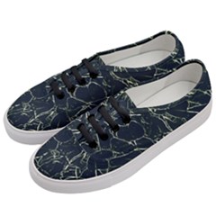 Neon Silhouette Leaves Print Pattern Women s Classic Low Top Sneakers by dflcprintsclothing