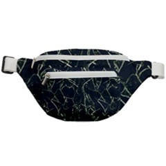 Neon Silhouette Leaves Print Pattern Fanny Pack by dflcprintsclothing