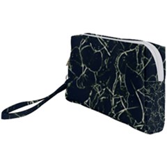 Neon Silhouette Leaves Print Pattern Wristlet Pouch Bag (small) by dflcprintsclothing