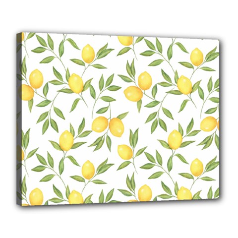 Lemons Canvas 20  X 16  (stretched) by Angelandspot