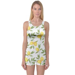 Lemons One Piece Boyleg Swimsuit