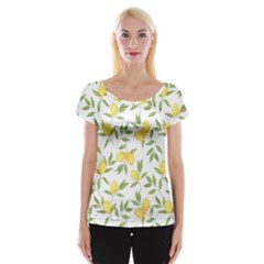 Lemons Cap Sleeve Top by Angelandspot