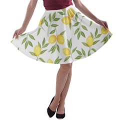 Lemons A-line Skater Skirt