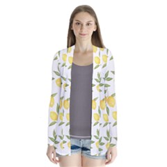 Lemons Drape Collar Cardigan by Angelandspot