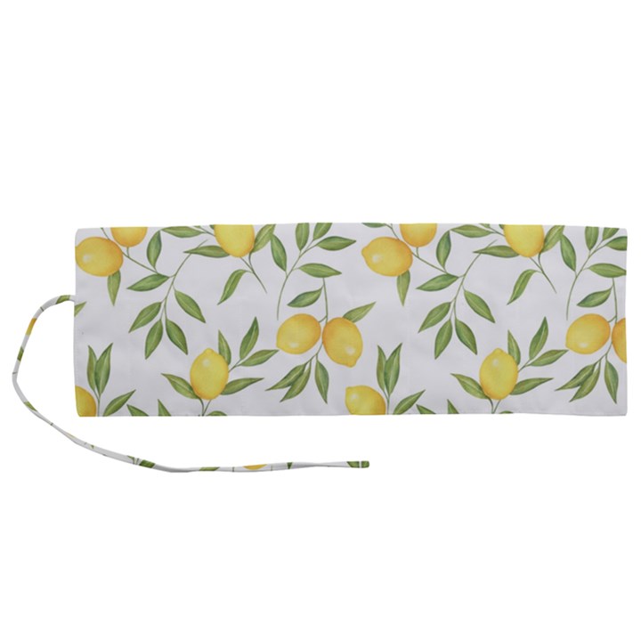 Lemons Roll Up Canvas Pencil Holder (M)