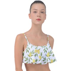 Lemons Frill Bikini Top by Angelandspot