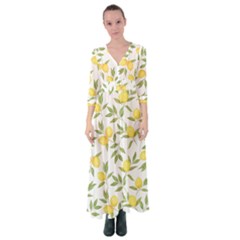 Lemons Button Up Maxi Dress by Angelandspot