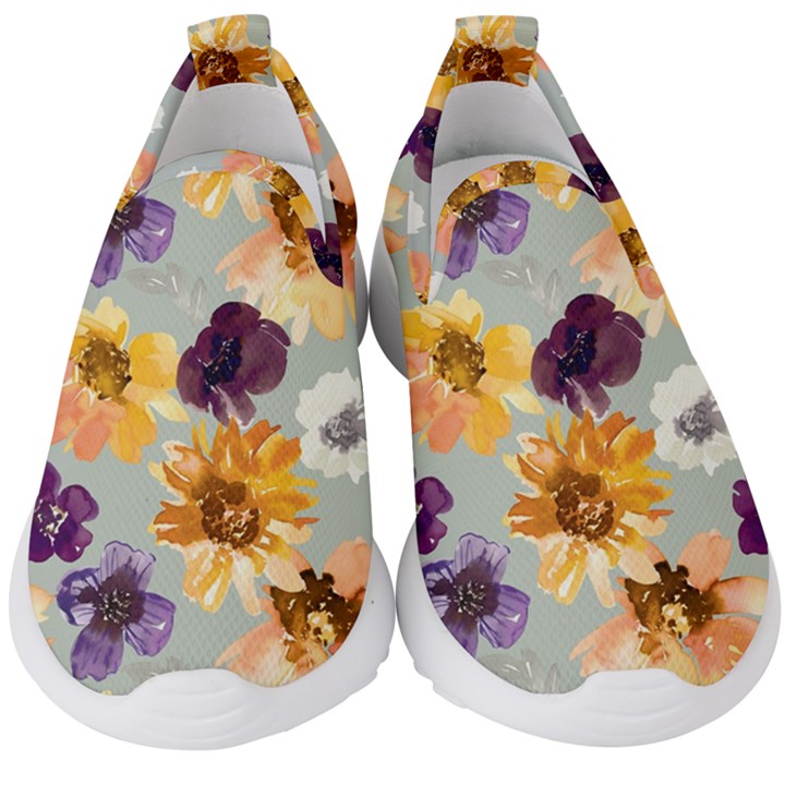 Floral Beauty Kids  Slip On Sneakers