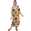 Floral Beauty Grecian Style  Maxi Dress View1