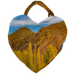 El Leoncito National Park, San Juan Province, Argentina Giant Heart Shaped Tote by dflcprintsclothing