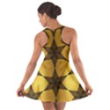 Black & Gold Geometric Stars Pattern  Cotton Racerback Dress View2