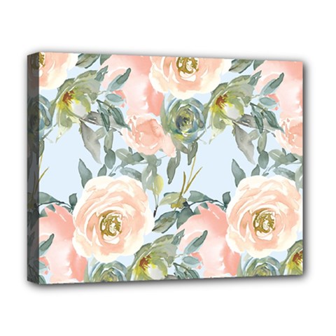 Pink Old Fashioned Roses Deluxe Canvas 20  X 16  (stretched) by Angelandspot