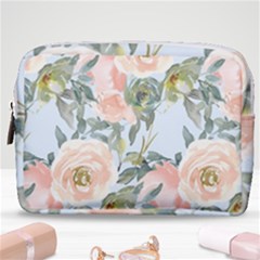 Pink Old Fashioned Roses Make Up Pouch (medium) by Angelandspot